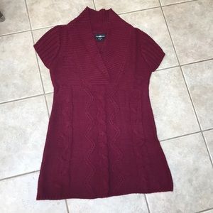 Berry colored sweater dress